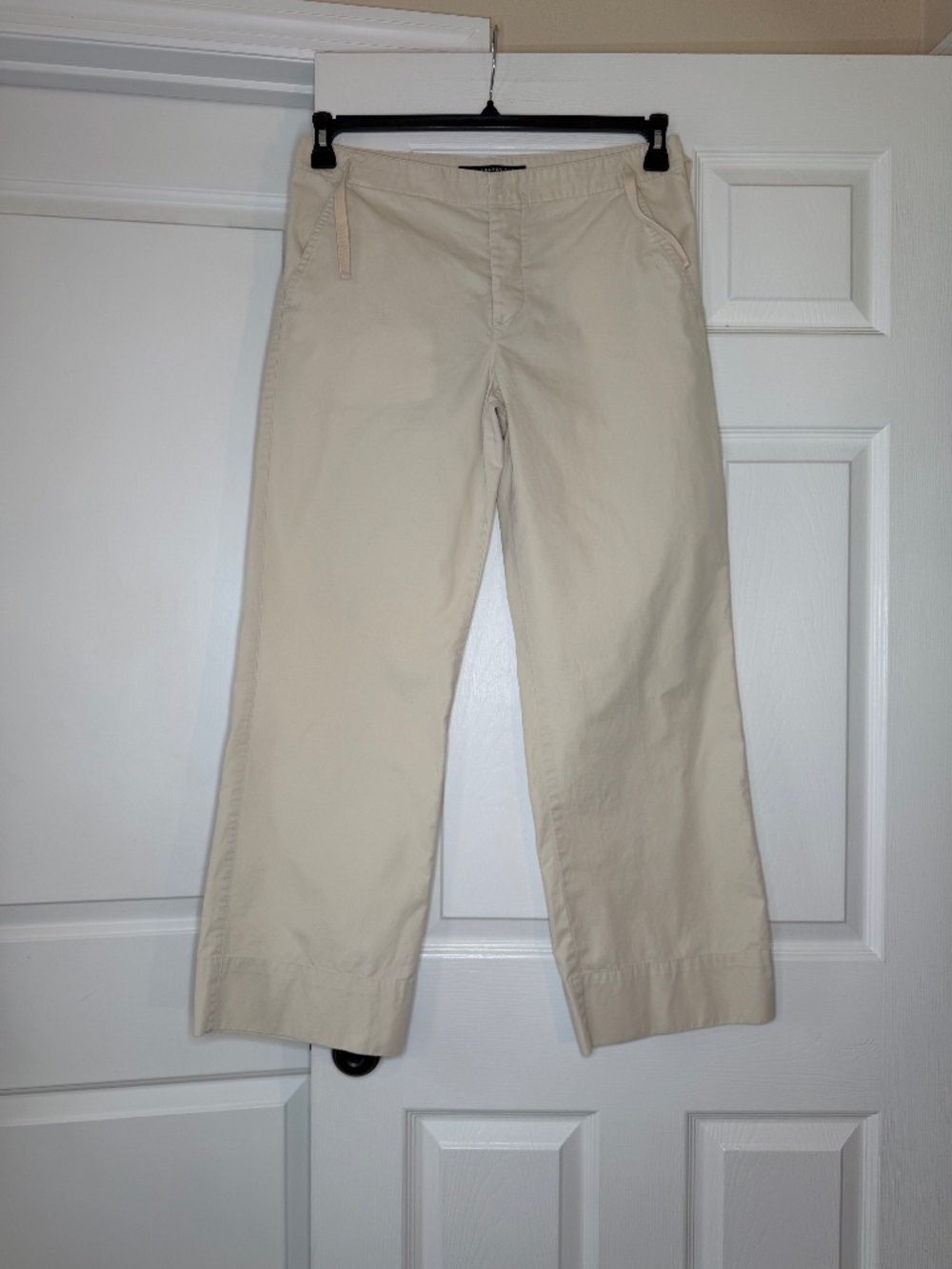 Vintage Ralph Lauren Sport Beige Khaki Wide Leg Lightweight Pants Women M 90's